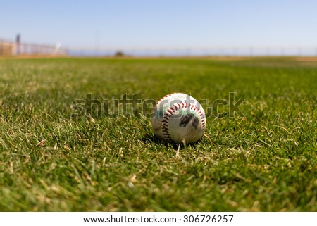Baseball at a Baseball Field by the Pacific Ocean