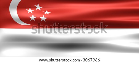Singapore Background Flag - Symbol of a country