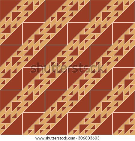 Vector Illustration of Geometric Seamless Pattern for Design, Website, Background, Banner. East Element for Wallpaper or Textile. Arabian Texture Template