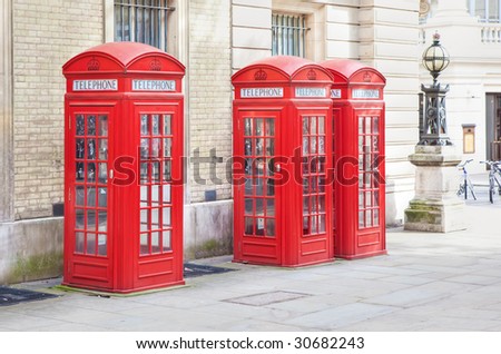 A photography of a red phone box in London UK