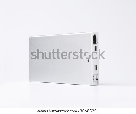 hard disk isolated on white background