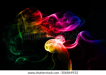 colorful smoke