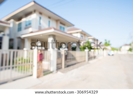 photo of blur housing estate