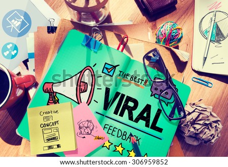 Viral Marketing Spread Review Event Feedback Concept Royalty-Free Stock Photo #306959852