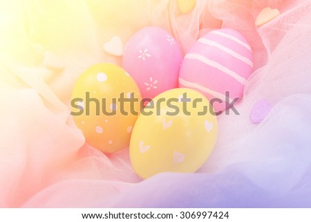 Easter Eggs,pastel tone