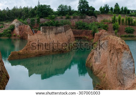 rock formations place,canyon chiangmai