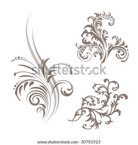 Vector. Floral business cards