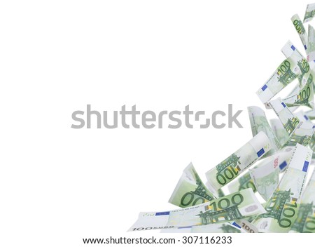 one hundred Euro Notes photo frame
