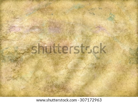 paper with ink-stained