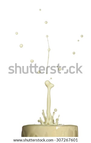 Picture of splash of milk on background