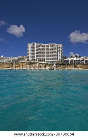 A picture of resort on St Maarten (Netherlands Antilles)