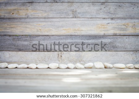 pebble on wood backgrounds