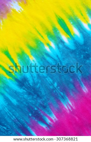 tie dyed pattern on cotton fabric abstract background.

