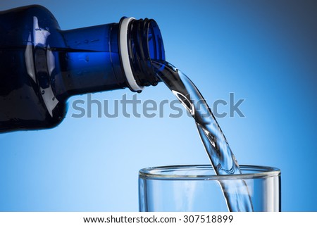 Water Pour To Glass
