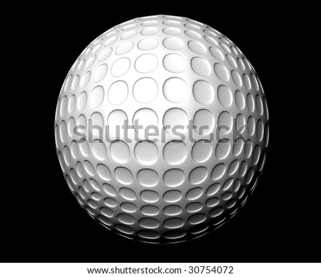 3D model of a golf ball