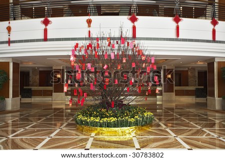 Superb issued lobby in dear and prestigious Chinese hotel