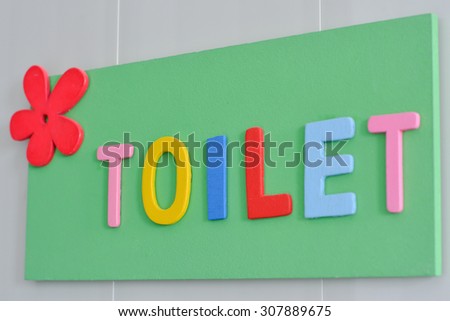 toilet sign.
