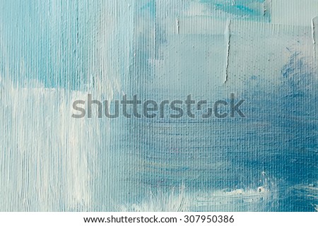 part of oil painting with brush strokes Royalty-Free Stock Photo #307950386