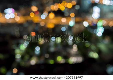 Abstract blur de-focus city night light