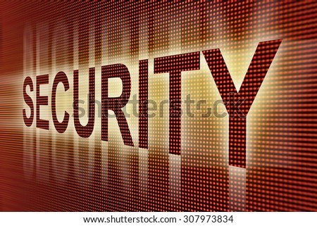 Security on led screen