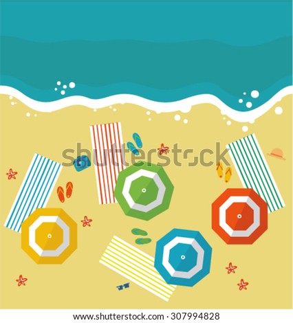 Vector beach background