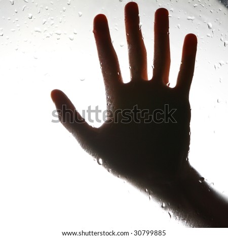 silhouette of the hand