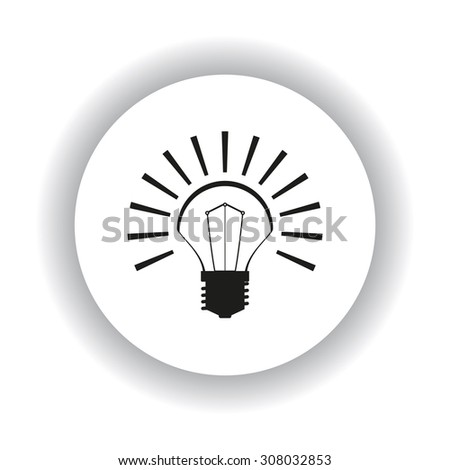 bulb icon. icon. vector design