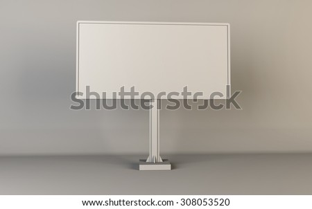  billboard advertising construction on a white background to insert text, advertising
