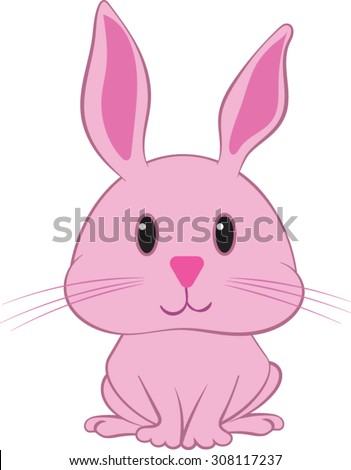 Bunny - Rabbit - Cartoon - Vector - Illustration
