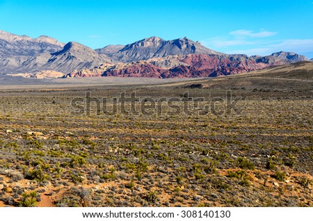 Red Rock Canyon National Conservation Area Royalty-Free Stock Photo #308140130