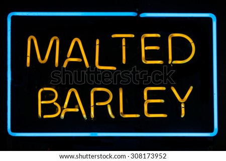 Malted Barley Neon Sign