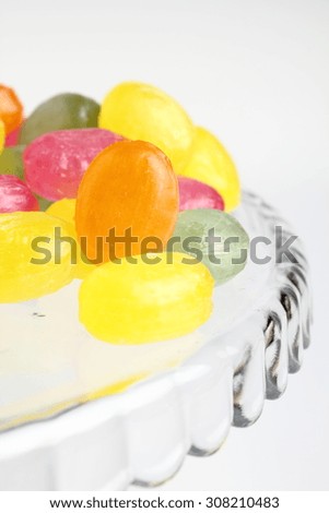Hard Candies. Isolated on a white background.