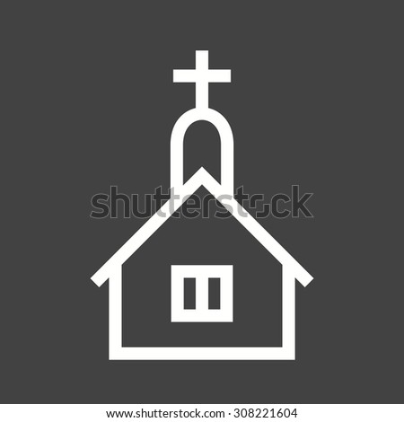 Church, cross, easter icon vector image. Can also be used for wedding. Suitable for use on web apps, mobile apps and print media.