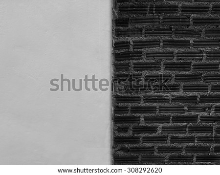 Different wall  black and white  photo 