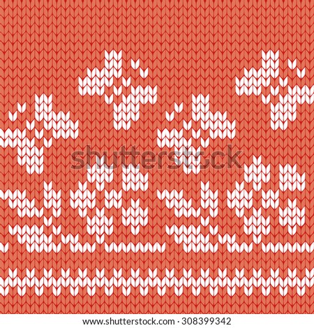knitted summer seamless pattern 