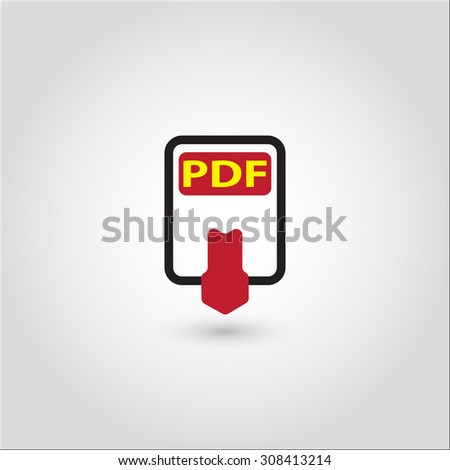 pdf icon isolated on background 