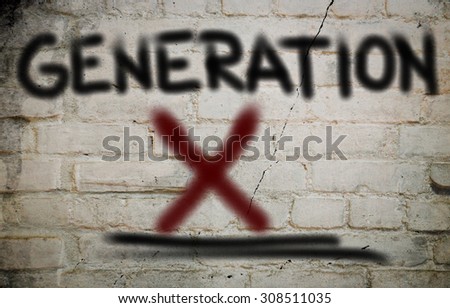 Generation X Concept Royalty-Free Stock Photo #308511035