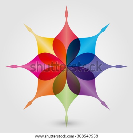 colorful flower vector illustration