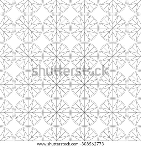 Seamless decorative background with black and white geometric shapes