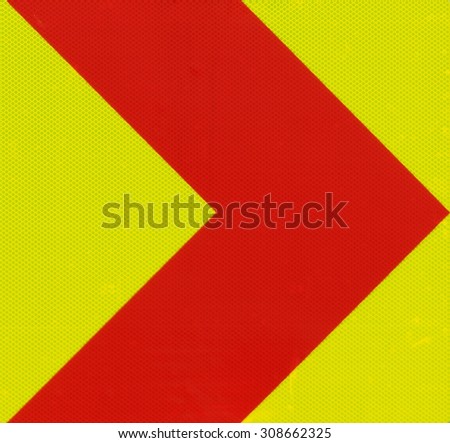 Traffic sign red Right Arrow