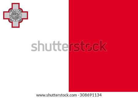Malta flag Royalty-Free Stock Photo #308691134