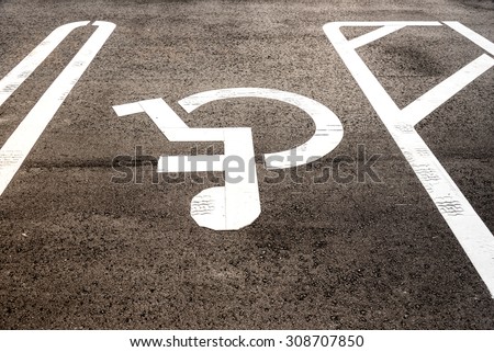 car parking lots for disable person , 