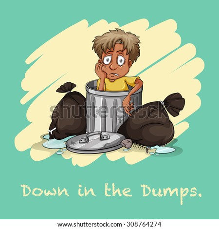 Down in the dumps illustration