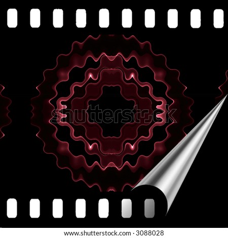 Abstract 3D design film frame for any designing use