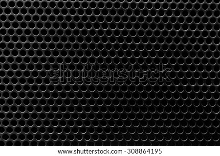 Black background of circle pattern texture 