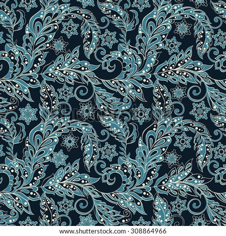 vintage floral seamless pattern. retro vector background