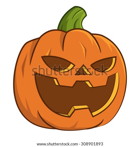 Pumpkin for Halloween. Raster.