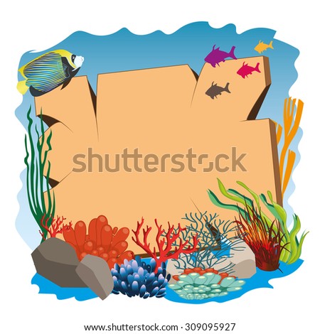 underwater signboard 