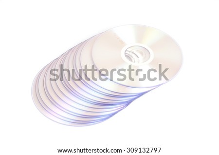 CD isolated on White
