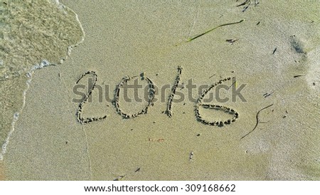 Sand grains background or texture